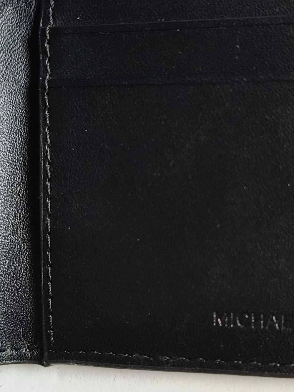 Michael Kors Brown Logo-Textured Leather Card Holder